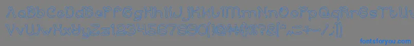 Police ArabianKnightHollow – polices bleues sur fond gris