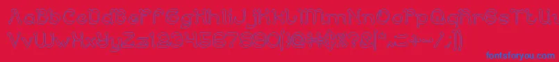 ArabianKnightHollow Font – Blue Fonts on Red Background