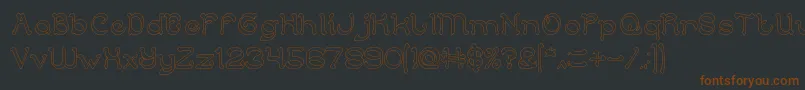 ArabianKnightHollow Font – Brown Fonts on Black Background