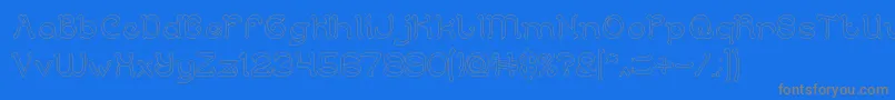 ArabianKnightHollow-Schriftart – Graue Schriften auf blauem Hintergrund