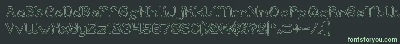 ArabianKnightHollow Font – Green Fonts on Black Background