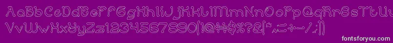 ArabianKnightHollow Font – Green Fonts on Purple Background