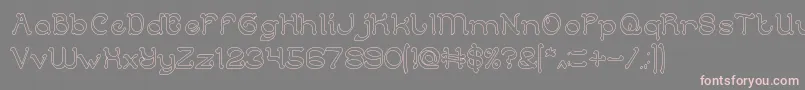 ArabianKnightHollow Font – Pink Fonts on Gray Background