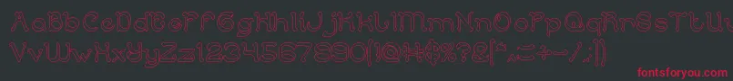 ArabianKnightHollow Font – Red Fonts on Black Background