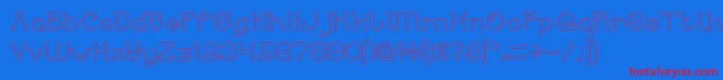 ArabianKnightHollow Font – Red Fonts on Blue Background