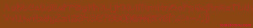 ArabianKnightHollow Font – Red Fonts on Brown Background