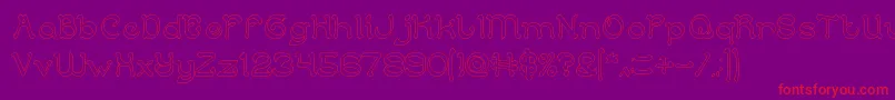 ArabianKnightHollow Font – Red Fonts on Purple Background