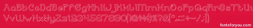 ArabianKnightHollow Font – White Fonts on Red Background