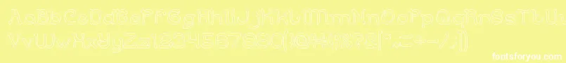 ArabianKnightHollow Font – White Fonts on Yellow Background