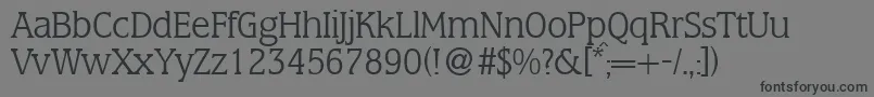 MarlonlightdbNormal Font – Black Fonts on Gray Background