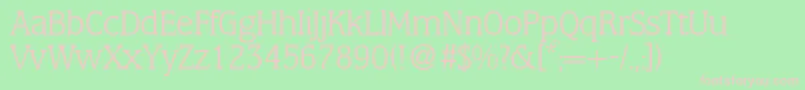 MarlonlightdbNormal Font – Pink Fonts on Green Background
