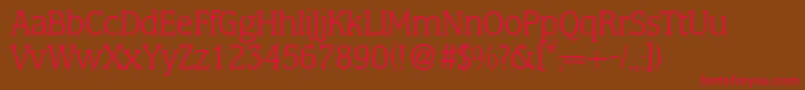 MarlonlightdbNormal Font – Red Fonts on Brown Background
