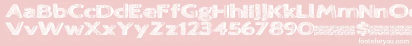 Lovejoy Font – White Fonts on Pink Background