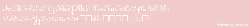 GuddarpRegular Font – White Fonts on Pink Background