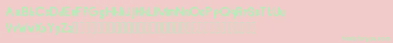 RecinosscriptExtrabold Font – Green Fonts on Pink Background