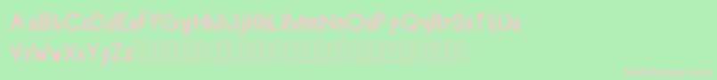 RecinosscriptExtrabold Font – Pink Fonts on Green Background