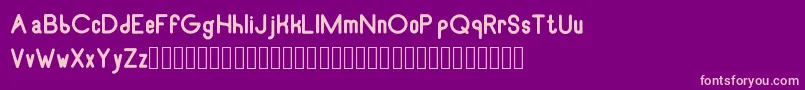 RecinosscriptExtrabold Font – Pink Fonts on Purple Background