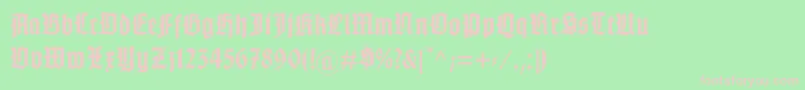 GotenburgA Font – Pink Fonts on Green Background