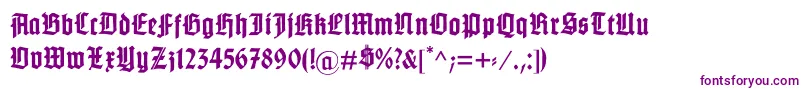 GotenburgA Font – Purple Fonts on White Background