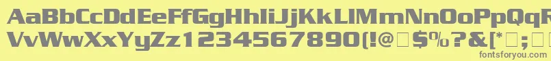 Sarentino Font – Gray Fonts on Yellow Background