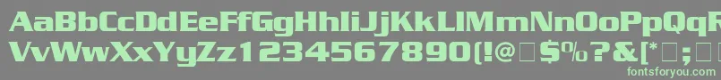 Sarentino-Schriftart – Grüne Schriften auf grauem Hintergrund