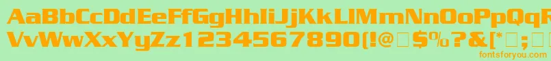 Sarentino Font – Orange Fonts on Green Background