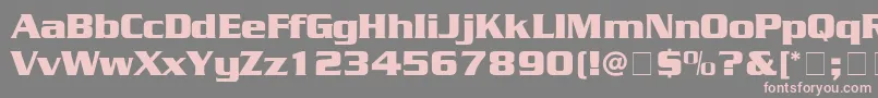 Sarentino Font – Pink Fonts on Gray Background