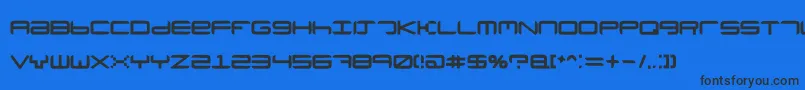 Neutronium Font – Black Fonts on Blue Background