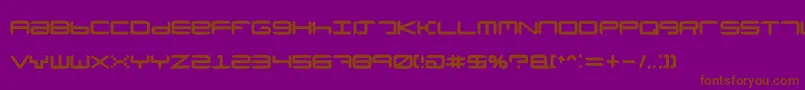 Neutronium Font – Brown Fonts on Purple Background