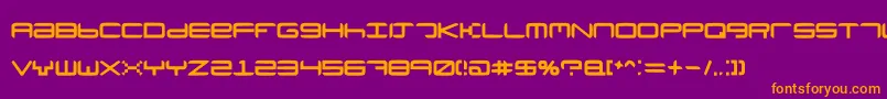 Neutronium Font – Orange Fonts on Purple Background