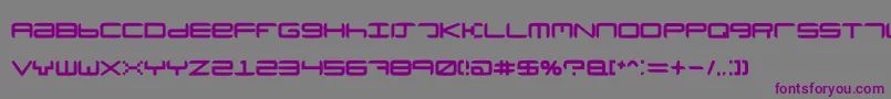 Neutronium Font – Purple Fonts on Gray Background