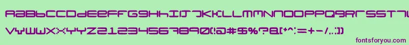 Neutronium Font – Purple Fonts on Green Background
