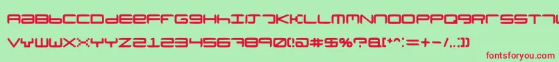 Neutronium Font – Red Fonts on Green Background