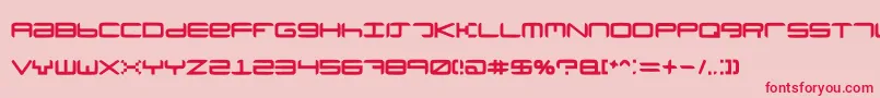 Neutronium Font – Red Fonts on Pink Background