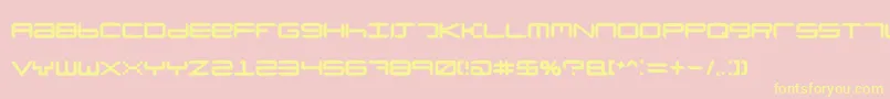 Neutronium Font – Yellow Fonts on Pink Background