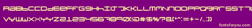 Neutronium Font – Yellow Fonts on Purple Background