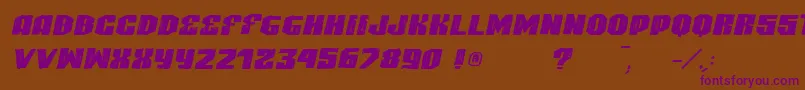 VtksHighlight2 Font – Purple Fonts on Brown Background