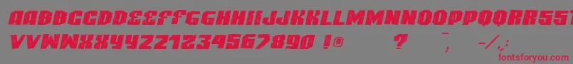 VtksHighlight2 Font – Red Fonts on Gray Background