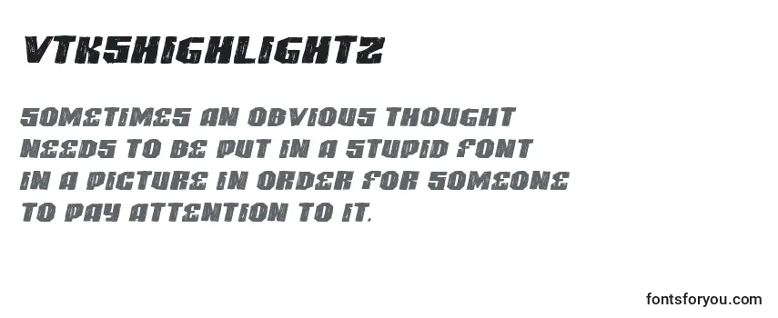 Обзор шрифта VtksHighlight2