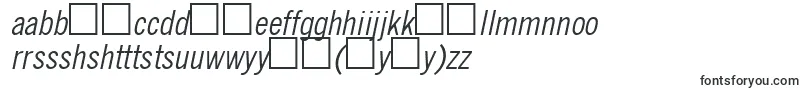 フォントQuicktypeCondensedItalic – ハウスフォント