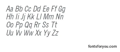 Обзор шрифта QuicktypeCondensedItalic