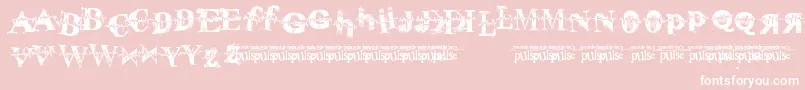 PulseVirgin Font – White Fonts on Pink Background