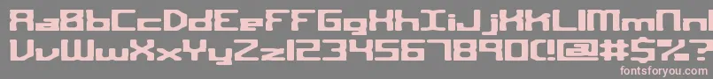 SquareRouteBrk Font – Pink Fonts on Gray Background