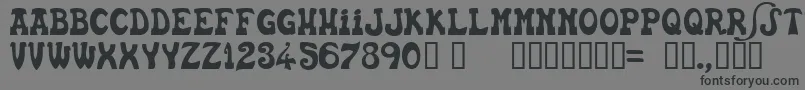 Euskfn Font – Black Fonts on Gray Background