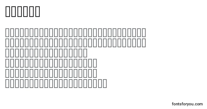 Шрифт Dark11 – алфавит, цифры, специальные символы