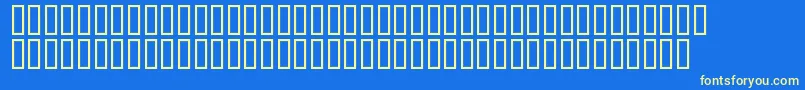 Dark11 Font – Yellow Fonts on Blue Background