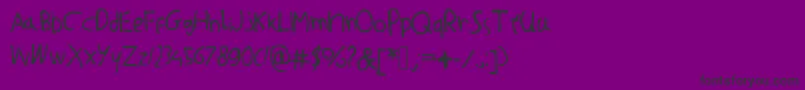 WillemsFont Font – Black Fonts on Purple Background