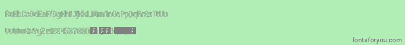 JdDigital Font – Gray Fonts on Green Background