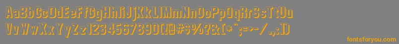 Шрифт Collegetmshadow – оранжевые шрифты на сером фоне