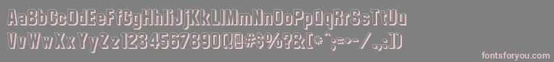 Collegetmshadow Font – Pink Fonts on Gray Background